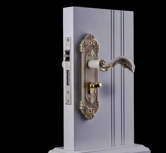 室内门锁金砂银轴承房门锁锁具执手钢木门锁现代五金机械门锁商品大图